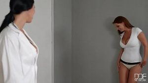 Maseuza excita si se fute cu clienta bisexuala